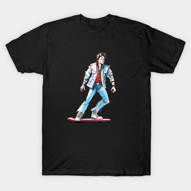 Marty McFly Part 2 T-Shirt by Buff Geeks Art